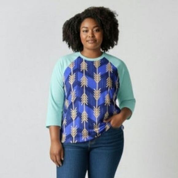 Lularoe 2XL Raglan Blouse - Picture 1 of 8